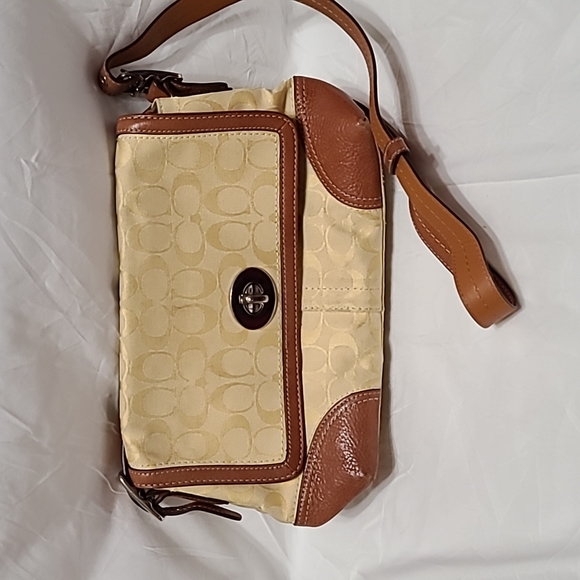 Coach Handbags - Vintage yellow Coach purse bag
